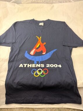 Athens 2004 Olympics T Shirt Small